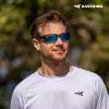 image:imageKastKing Skidaway Polarized Sport Sunglasses for Men and WomenIdeal for Driving Fishing Cycling and RunningUV ProtectionFrame Gloss Tal Light Gray  Lens Smoke  Blue Ocean Mirror