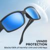 image:imageKastKing Skidaway Polarized Sport Sunglasses for Men and WomenIdeal for Driving Fishing Cycling and RunningUV ProtectionFrame Matte Blackout  Lens Smoke  Ice Mirror