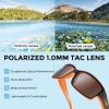 image:imageKastKing Skidaway Polarized Sport Sunglasses for Men and WomenIdeal for Driving Fishing Cycling and RunningUV ProtectionFrame Matte Orange Blackout  Lens Copper  White Steel Mirror
