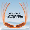 image:imageKastKing Skidaway Polarized Sport Sunglasses for Men and WomenIdeal for Driving Fishing Cycling and RunningUV ProtectionFrame Matte Orange Blackout  Lens Copper  White Steel Mirror