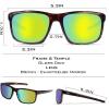 image:imageKastKing Toccoa Polarized Sport Sunglasses for Men and WomenIdeal for Driving Fishing Cycling and RunningUV ProtectionA Frame Gloss DemiLens Chartreuse Mirror