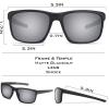 image:imageKastKing Toccoa Polarized Sport Sunglasses for Men and WomenIdeal for Driving Fishing Cycling and RunningUV ProtectionB Frame Matte BlackoutLens Smoke