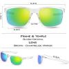 image:imageKastKing Toccoa Polarized Sport Sunglasses for Men and WomenIdeal for Driving Fishing Cycling and RunningUV ProtectionC Frame Gloss Crystal  Lens Brown Base Green Mirror