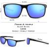 image:imageKastKing Toccoa Polarized Sport Sunglasses for Men and WomenIdeal for Driving Fishing Cycling and RunningUV ProtectionD Frame Gloss Black  Lens Smoke Base Blue