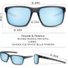 image:imageKastKing Toccoa Polarized Sport Sunglasses for Men and WomenIdeal for Driving Fishing Cycling and RunningUV ProtectionF Frame Gloss Smoke CrystalLens Smoke Base  Ice Mirror