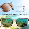 image:imageKastKing Toccoa Polarized Sport Sunglasses for Men and WomenIdeal for Driving Fishing Cycling and RunningUV ProtectionM Frame Gray Lens Brown