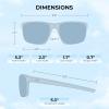 image:imageKastKing Toccoa Polarized Sport Sunglasses for Men and WomenIdeal for Driving Fishing Cycling and RunningUV ProtectionO Frame Gloss Tal Gray Lens Smoke  Blue Ocean Mirror