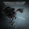 image:imageKastKing Zephyr Baitcasting Fishing Reel Halo XII Magnetic Braking System Baitcaster Reel 71 Double Shielded Stainless Steel BB 721 HighSpeed Gear Ratio 18lb Triple Disc Carbon Fiber DragALeft HandedBlack721