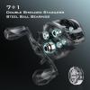 image:imageKastKing Zephyr Baitcasting Fishing Reel Halo XII Magnetic Braking System Baitcaster Reel 71 Double Shielded Stainless Steel BB 721 HighSpeed Gear Ratio 18lb Triple Disc Carbon Fiber DragARight HandedBlack721