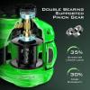 image:imageKastKing Zephyr Baitcasting Fishing Reel Halo XII Magnetic Braking System Baitcaster Reel 71 Double Shielded Stainless Steel BB 721 HighSpeed Gear Ratio 18lb Triple Disc Carbon Fiber DragBRight HandedGreen721