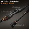 image:imageKastKing Zephyr Finesse Fishing Rods  BFS Baitcasting amp Spinning Rods IM6 Graphite Extra TwinTip 2pc amp 3pc Travel Design UltraLight Lure Casting Stainless Steel Guides with Zirconium Rings58 FL Fast 2pcs Extra Tip