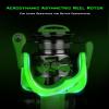 image:imageKastKing Zephyr Spinning Reels  7161 BB  Carbon Fiber Drag  Stainless Steel Shaft  Aluminum amp CNC Spool  BlackGreenOrange  Sizes 5001000 SFS  ICE Fishing Ready ReelsStandardGreen