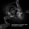 image:imageKastKing Zephyr Spinning Reels  7161 BB  Carbon Fiber Drag  Stainless Steel Shaft  Aluminum amp CNC Spool  BlackGreenOrange  Sizes 5001000 SFS  ICE Fishing Ready ReelsStandardBlack