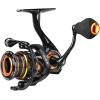 image:imageKastKing Zephyr Spinning Reels  7161 BB  Carbon Fiber Drag  Stainless Steel Shaft  Aluminum amp CNC Spool  BlackGreenOrange  Sizes 5001000 SFS  ICE Fishing Ready ReelsFinesseOrange