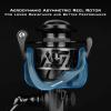 image:imageKastKing Zephyr Spinning Reels  7161 BB  Carbon Fiber Drag  Stainless Steel Shaft  Aluminum amp CNC Spool  BlackGreenOrange  Sizes 5001000 SFS  ICE Fishing Ready ReelsStandardBlack