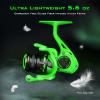 image:imageKastKing Zephyr Spinning Reels  7161 BB  Carbon Fiber Drag  Stainless Steel Shaft  Aluminum amp CNC Spool  BlackGreenOrange  Sizes 5001000 SFS  ICE Fishing Ready ReelsStandardGreen