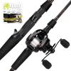 image:imageKastKing Brent Chapman Baitcasting Reel and Rod Combo Tailored Tackle Kits Prespooled Design IM6 Graphite 2Pc Blanks 5  1 Ball Bearings Aluminum Oxide Ringed Stainless Steel Guides EVA Handles