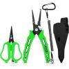 image:imageKastKing Cutthroat 75inch Braid Scissors and Pliers Set  Saltwater Resistant Fishing Gear Line Cutter Hook Remover Fishing Tool Set Gift for MenD Split Ring Plier and Scissor  Green