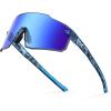C: Gloss Navy Blue Demi Frame  Smoke Ice Blue Mirror