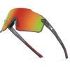 image:imageKastKing Etowah Polarized Sports Fishing Sunglasses With PuriVex Protective Lens Coating Rimless Wrap Design Men WomenH Matte Smoke Crystal Frame  Copper Burgundy Mirror
