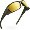 image:imageKastKing Gauley Polarized Sunglasses With PuriVex Protective Lens CoatingUV 400 and Wrap Design Sport Fishing SunglassesE Gloss Solid Olive Frame  Golden Bronze Mirror