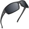 image:imageKastKing Kateel Sport Sunglasses Full Wrap Design PuriVex Protective Coating Lightweight Grilamid Frame UV ProtectionA Frame Gloss BlackLens Smoke