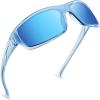 D: Frame: Gloss Tal Light Blue/Lens: Ice Blue Mirror