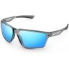 image:imageKastKing Osage Polarized Sport Sunglasses for Men and Women Ideal for Driving Fishing Cycling Running UV ProtectionFrame Gloss Smoke Crystal Lens Ice Blue Mirror