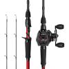 image:imageKastKing Royale Legend II Twin Tip Fishing Rod and Reel Combos Spinning amp Casting Combo IM6 Graphite 2Pc Blanks Extra Backup Tip Section StainlessSteel Guides KastFlex Technology EVA HandlesCast Right Reel  70 Mh Rod2 Pcs  Extra Tips