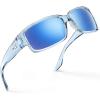 Frame: Gloss Tal Light Blue / Lens: Smoke - Ice Blue Mirror