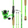 image:imageKastKing Zephyr Dualtip Fishing Rod amp Reel Combo Dual Tips Section for Different Powers IM6 Graphite 2Pc Blanks KastFlex Technology Rubber Cork Handle Integrate Hook Keeper 11 ModelsSpin 60 Ml M Dualtip Rod 2000 Reel