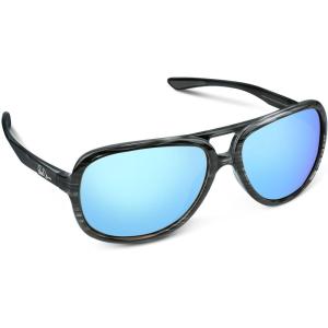 image:imageKastKing Bill Dance Polarized Sport Fishing Sunglasses for Men and Women Ideal for Driving Cycling and RunningUV ProtectionFrame Gray Texture  Lens Blue Ocean  Blue White Mirror