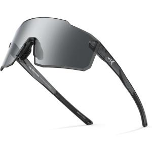 image:imageKastKing Etowah Polarized Sports Fishing Sunglasses With PuriVex Protective Lens Coating Rimless Wrap Design Men WomenD Gloss Smoke Crystal Frame  Granite Smoke Black Mirror