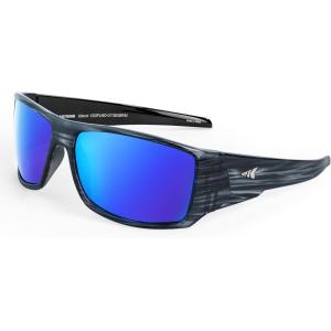 image:imageKastKing Iditarod Polarized Sport SunglassesPuriVex Protective Lens Coating Fishing Sunglasses For Driving Cycling RunningJ Dark Gray Texture Frame  Blue Ocean Lens
