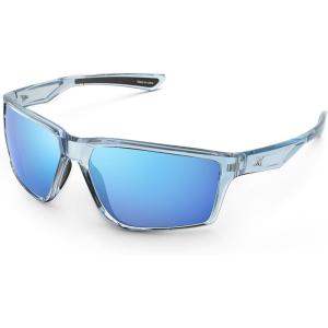 image:imageKastKing Osage Polarized Sport Sunglasses for Men and Women Ideal for Driving Fishing Cycling Running UV ProtectionFrame Gloss Tal Light Blue Lens Ice Blue Mirror