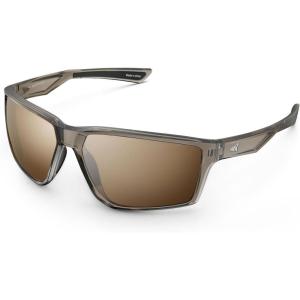 image:imageKastKing Osage Polarized Sport Sunglasses for Men and Women Ideal for Driving Fishing Cycling Running UV ProtectionFrame Gray Lens Brown