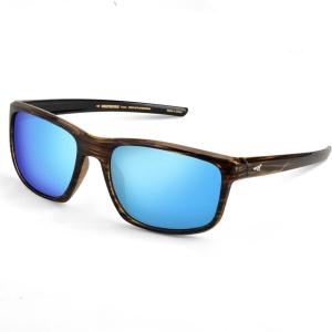 image:imageKastKing Toccoa Polarized Sport Sunglasses for Men and WomenIdeal for Driving Fishing Cycling and RunningUV ProtectionG Frame Gloss Tal Brown  Lens Smoke Base Blue