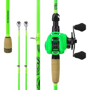 image:imageKastKing Zephyr Dualtip Fishing Rod amp Reel Combo Dual Tips Section for Different Powers IM6 Graphite 2Pc Blanks KastFlex Technology Rubber Cork Handle Integrate Hook Keeper 11 ModelsCast 70 M Mh Dualtip Rod  Right Handed