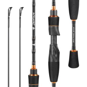 image:imageKastKing Zephyr Finesse Fishing Rods  BFS Baitcasting amp Spinning Rods IM6 Graphite Extra TwinTip 2pc amp 3pc Travel Design UltraLight Lure Casting Stainless Steel Guides with Zirconium Rings58 FL Fast 2pcs Extra Tip