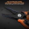 image:imageKastKing AeroVice 75 Fishing Pliers 420 Stainless Steel UniBody Construction Lightweight amp CorrosionResistant MultiFunction Jaws Braid Cutters Sheath Lanyard amp Carabiner75 Split Ring Nose