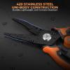 image:imageKastKing AeroVice 75 Fishing Pliers 420 Stainless Steel UniBody Construction Lightweight amp CorrosionResistant MultiFunction Jaws Braid Cutters Sheath Lanyard amp Carabiner75 Straight Nose