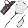 image:imageKastKing Brutus Fishing Net Foldable Extendable Fish Landing Net Lightweight amp Portable Fishing Net with Soft EVA Foam Handle Holds up to 44lbs20KG FishFriendly Mesh for a Safe Release75 Total Lengthextendable