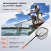 image:imageKastKing Brutus Fishing Net Foldable Extendable Fish Landing Net Lightweight amp Portable Fishing Net with Soft EVA Foam Handle Holds up to 44lbs20KG FishFriendly Mesh for a Safe Release45 Total Lengthnot extendable
