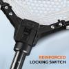 image:imageKastKing Brutus Folding Landing Net with Boat Hook Foldable Extendable Lightweight amp Strong MultiFunctional Builtin Boat Hook NonSlip amp Bright Orange TPR Handle Two Nets OptionsSilicone Net  75 Full