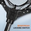 image:imageKastKing Brutus Folding Landing Net with Boat Hook Foldable Extendable Lightweight amp Strong MultiFunctional Builtin Boat Hook NonSlip amp Bright Orange TPR Handle Two Nets OptionsPvc Net  75 Full