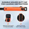 image:imageKastKing Brutus Folding Landing Net with Boat Hook Foldable Extendable Lightweight amp Strong MultiFunctional Builtin Boat Hook NonSlip amp Bright Orange TPR Handle Two Nets OptionsPvc Net  75 Full