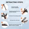 image:imageKastKing Brutus Folding Landing Net with Boat Hook Foldable Extendable Lightweight amp Strong MultiFunctional Builtin Boat Hook NonSlip amp Bright Orange TPR Handle Two Nets OptionsPvc Net  75 Full