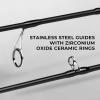 image:imageKastKing Crixus Fishing RodsIM6 Graphite Spinning Rod amp Casting Rod WZirconium Oxide Ring Stainless Steel Guides SuperPolymer Handle76Heavy  Fast2pcs