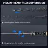 image:imageKastKing Megatron Titanium Telescopic Casting amp Spinning Fishing Rods IM7 Graphite Travel Rod with Titanium Solid Tip Power Transition System for Freshwater and Inshore Fishing66 M Fast