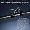 image:imageKastKing Megatron Titanium Telescopic Casting amp Spinning Fishing Rods IM7 Graphite Travel Rod with Titanium Solid Tip Power Transition System for Freshwater and Inshore Fishing76 M Fast
